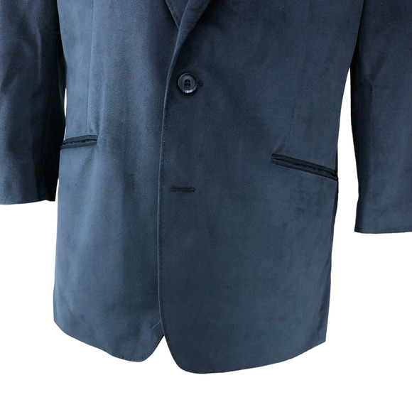 Haggar 1926 Originals Mens Size 44R Sport Coat Blazer Twill Navy Blue - Picture 3 of 16